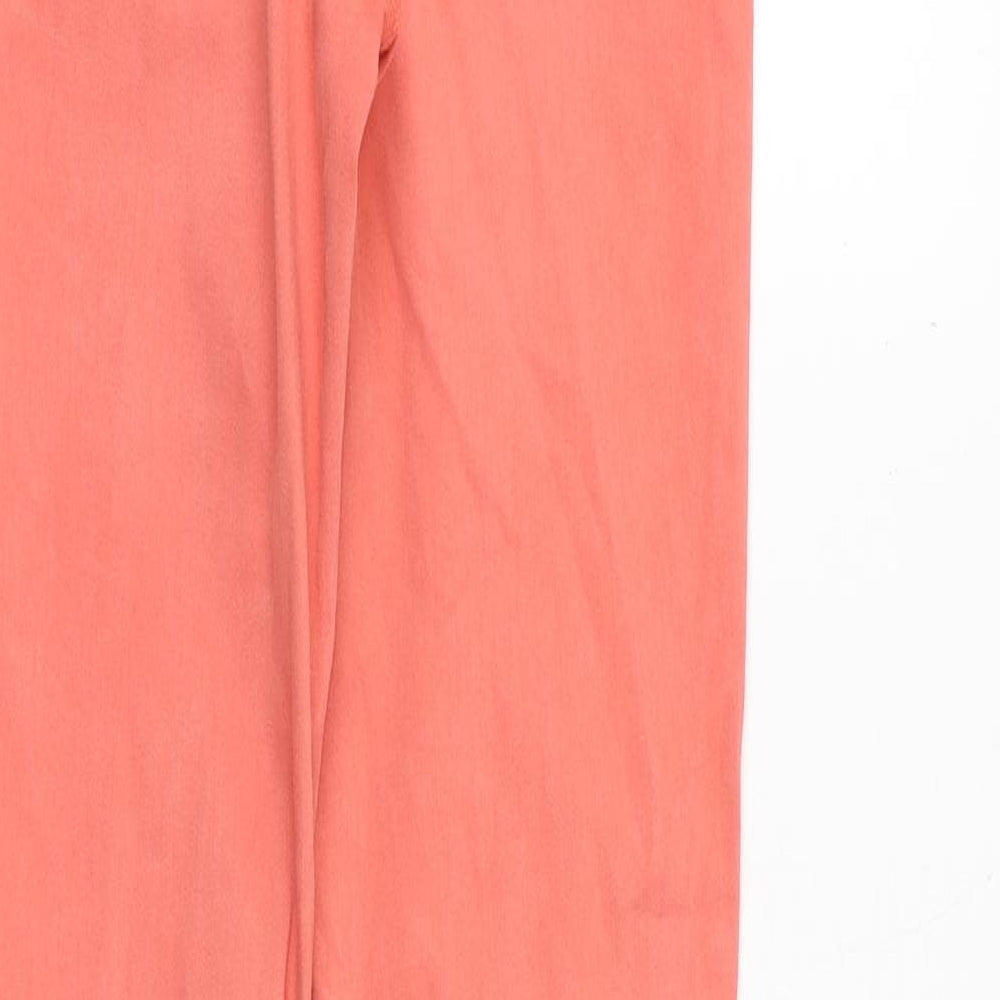 Zara Womens Pink Cotton Skinny Jeans Size 8 Slim Zip