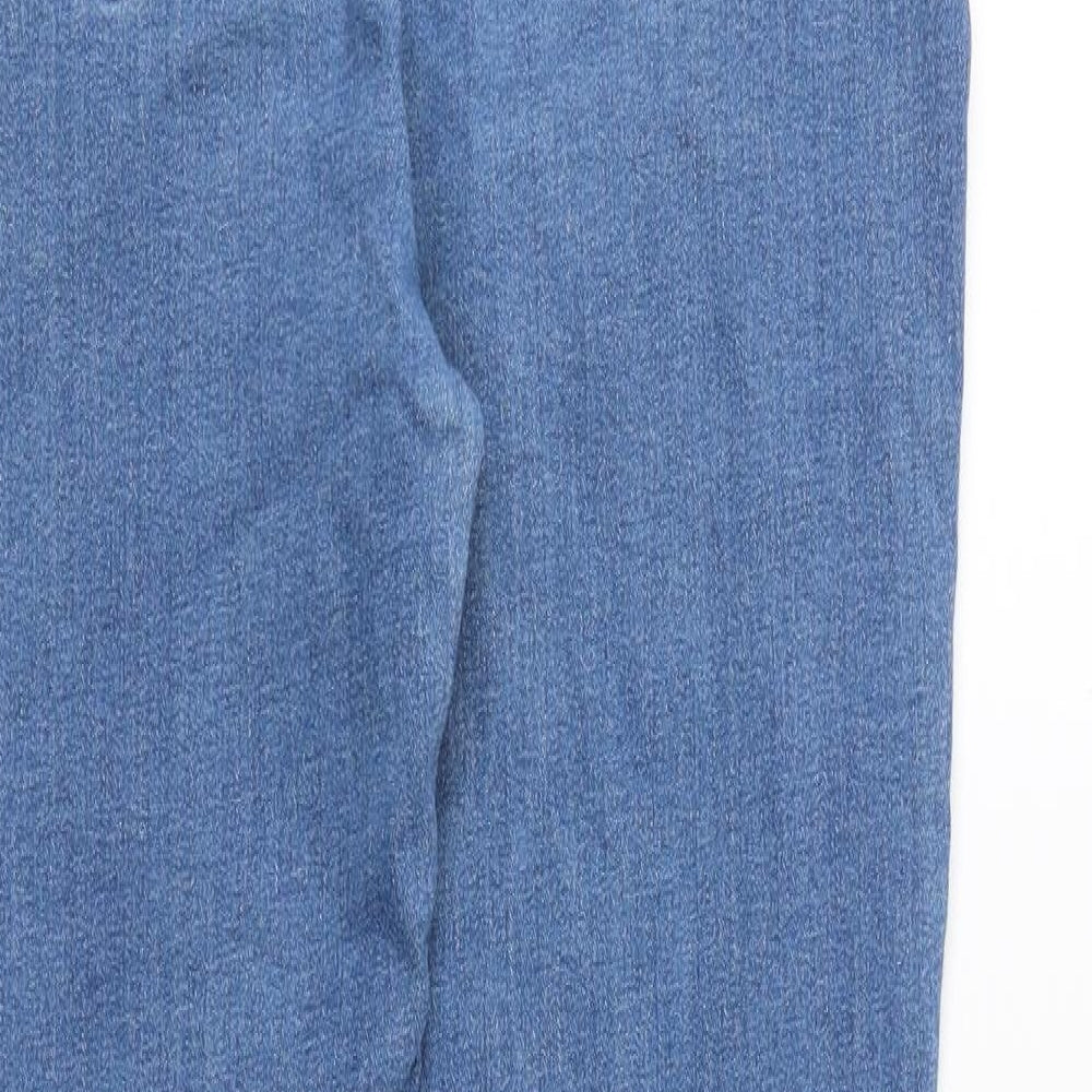 Womens UK Size 12 Momokrom Regular Fit Skinny Blue Jeans