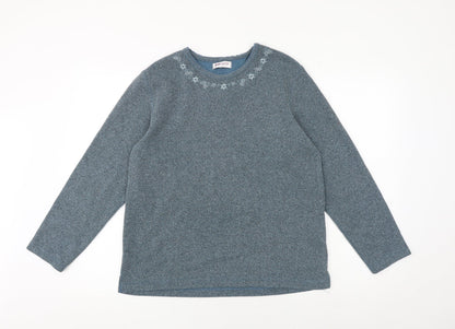 Womens UK Size S Bonmarché Blue Pullover Jumper