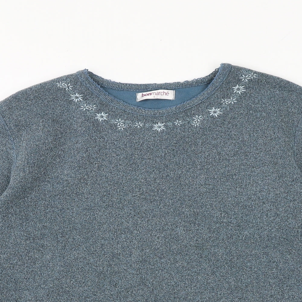 Womens UK Size S Bonmarché Blue Pullover Jumper