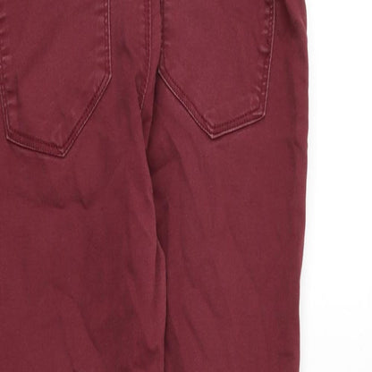 Womens UK Size M VERO MODA Regular Fit Skinny Red Jeans