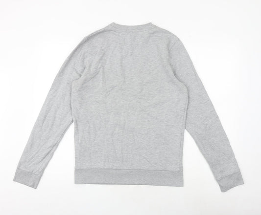 Topman Mens Grey Polyester Pullover Sweatshirt Size M