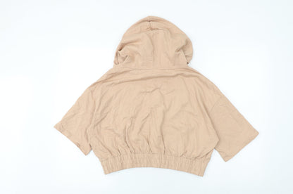 Select Womens Brown Cotton Pullover Hoodie Size L Pullover