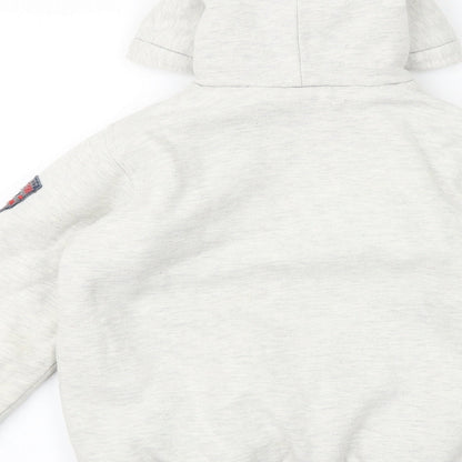 Lee Cooper Boys Grey Cotton Full Zip Hoodie Size 11-12 Years Zip