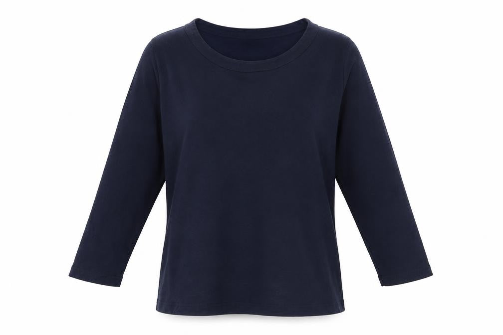 Womens UK Size M CC Blue Basic T-Shirt