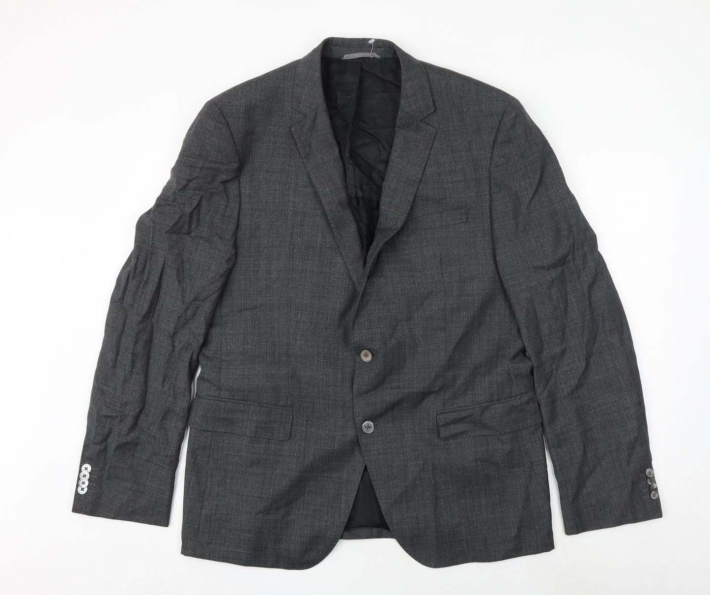 Mens UK Size 44 Boss Regular Grey Suit Jacket