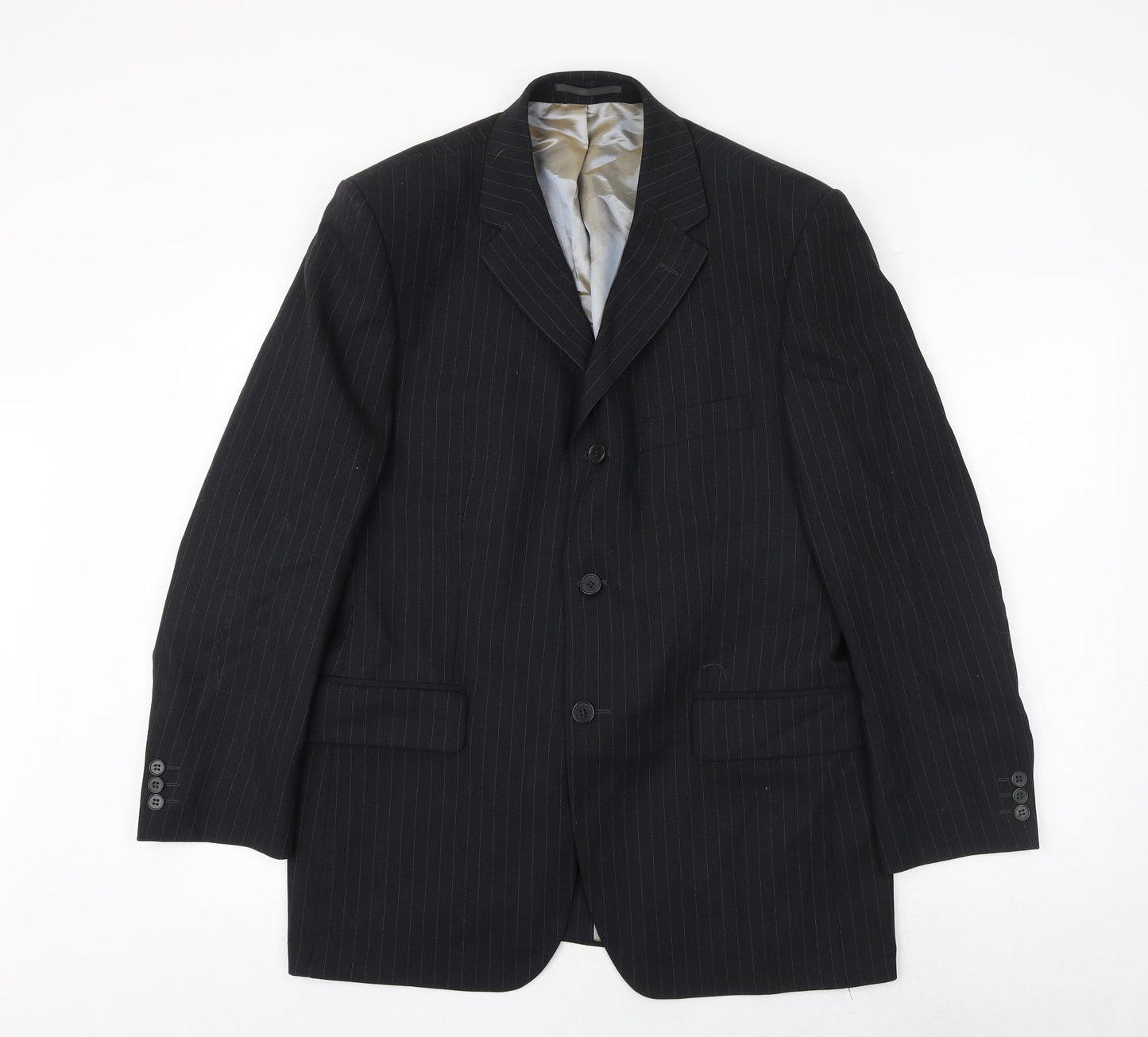 Mens UK Size 40 Burton Regular Blue Suit Jacket