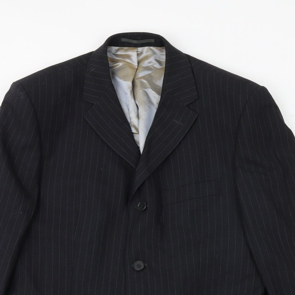 Mens UK Size 40 Burton Regular Blue Suit Jacket