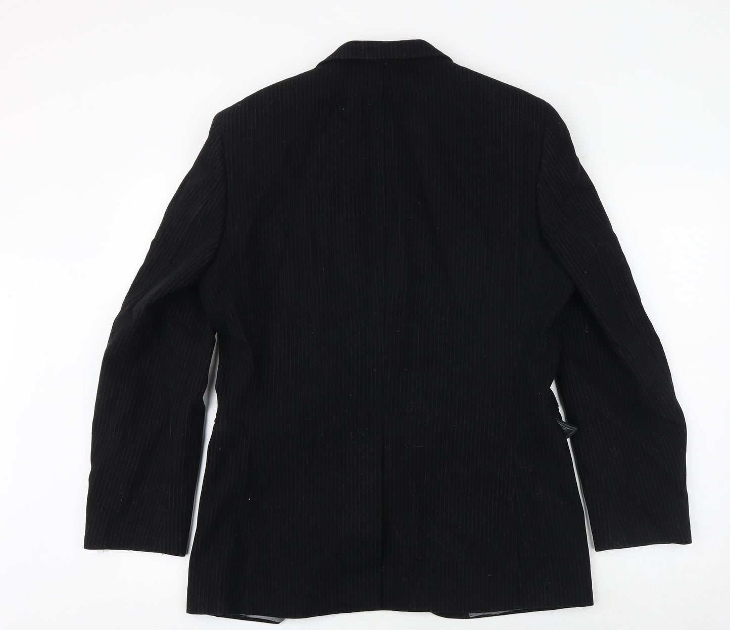 Avenue Mens Black Wool Jacket Suit Jacket Size 38 Regular