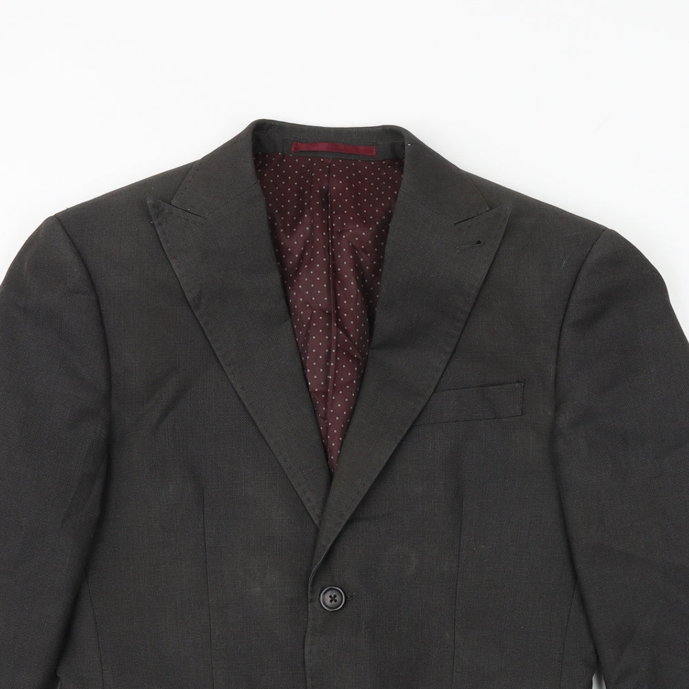 Mens UK Size 36 NEXT Regular Brown Suit Jacket