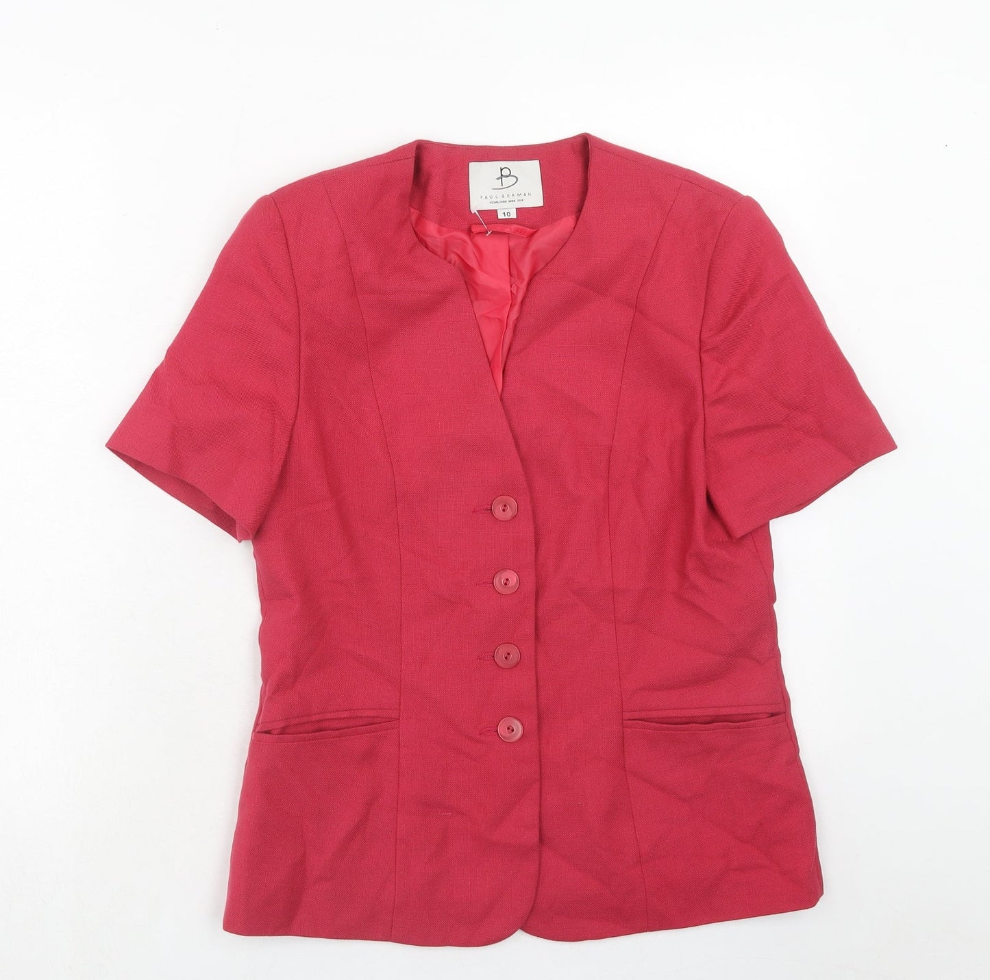 Womens UK Size 10 Paul Berman Pink Jacket