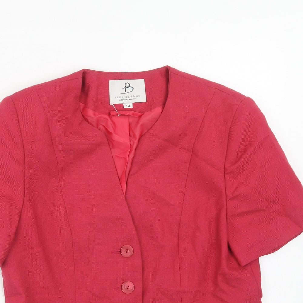 Womens UK Size 10 Paul Berman Pink Jacket