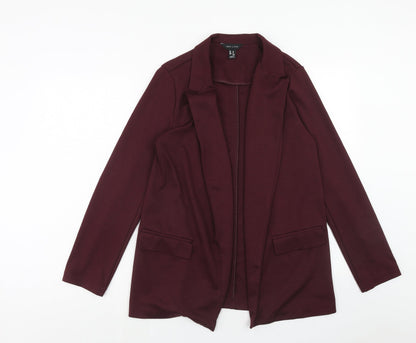 Womens UK Size 10 New Look Red Kimono Coat