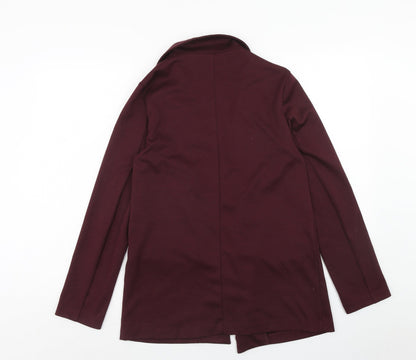 Womens UK Size 10 New Look Red Kimono Coat