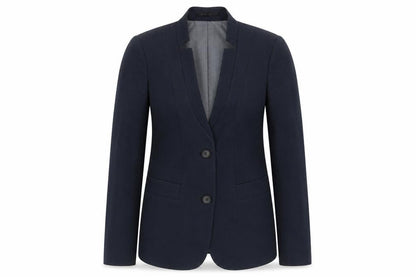 Icona Womens Blue Polyester Jacket Suit Jacket Size 6