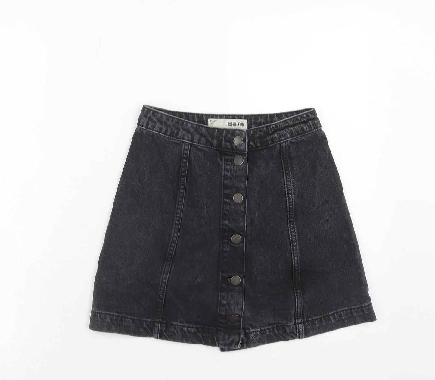 Womens UK Size 25 in Topshop A-Line Denim Skirt