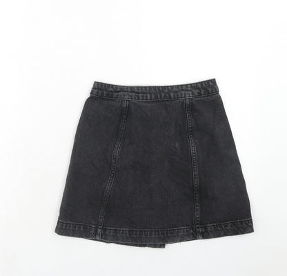 Womens UK Size 25 in Topshop A-Line Denim Skirt