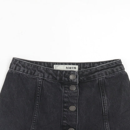 Womens UK Size 25 in Topshop A-Line Denim Skirt