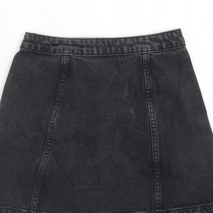 Womens UK Size 25 in Topshop A-Line Denim Skirt