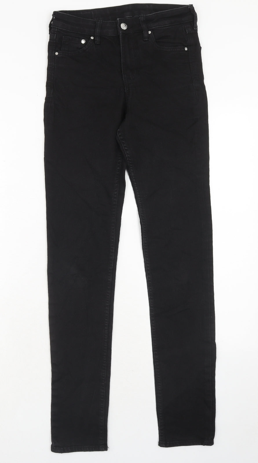 Womens UK Size 26 in H&M Regular Fit Skinny Black Jeans