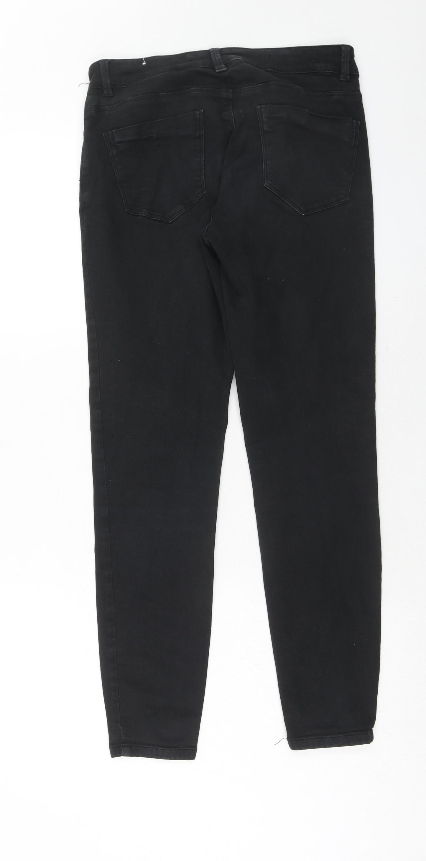 Zara Womens Blue Cotton Skinny Jeans Size 10 Regular Zip