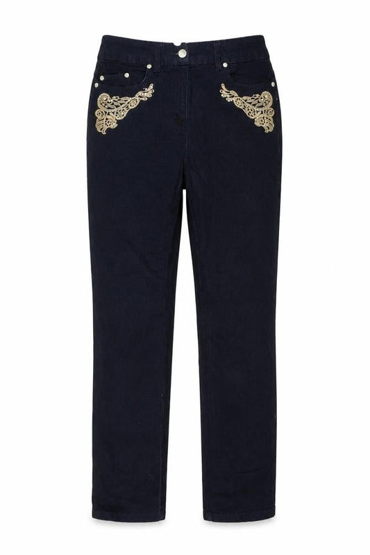 Together Womens Blue Cotton Skinny Jeans Size XS Regular Zip