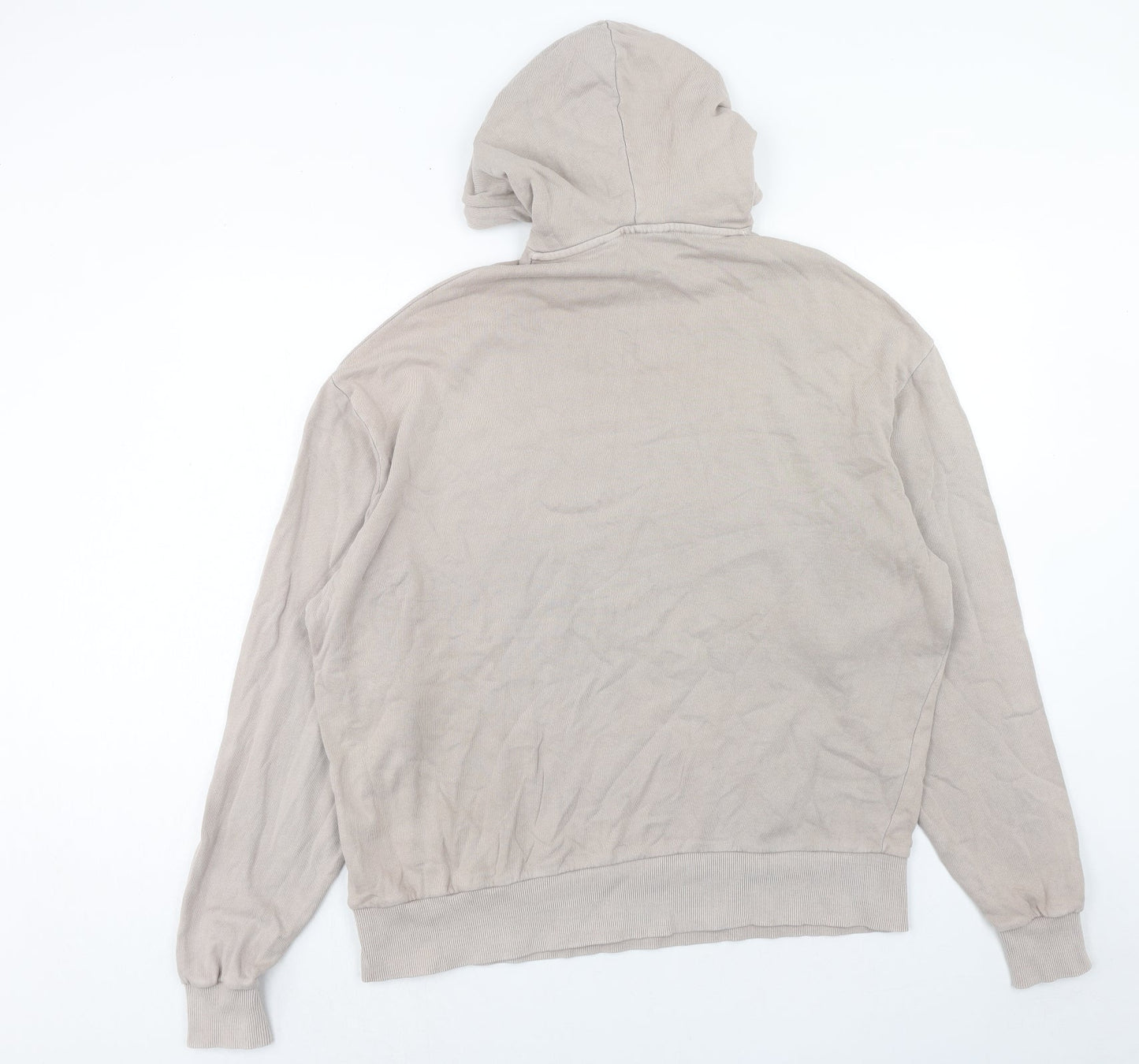 Mens UK Size XS COLLUSION Beige Pullover Hoodie