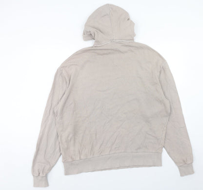 Mens UK Size XS COLLUSION Beige Pullover Hoodie