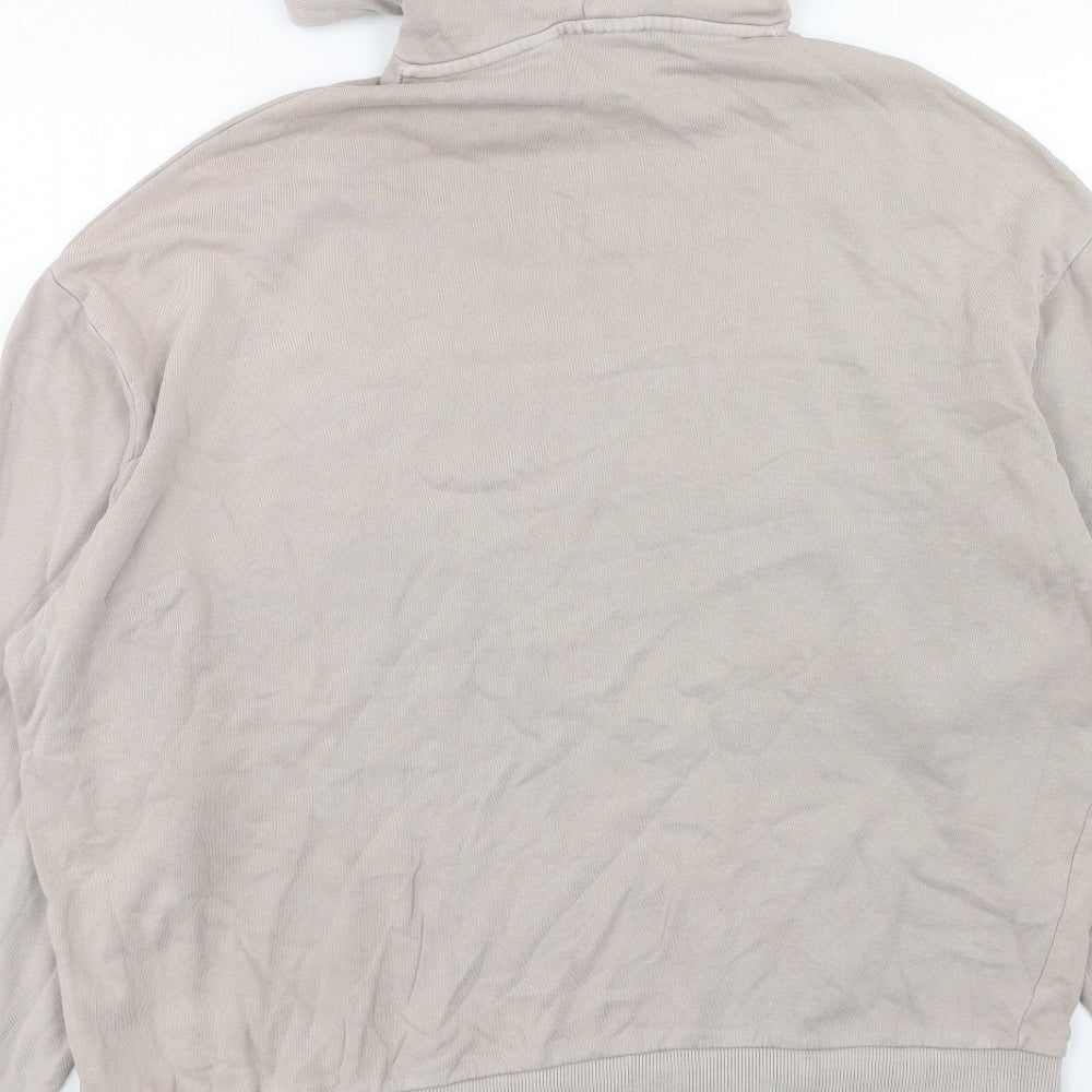 Mens UK Size XS COLLUSION Beige Pullover Hoodie