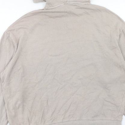Mens UK Size XS COLLUSION Beige Pullover Hoodie