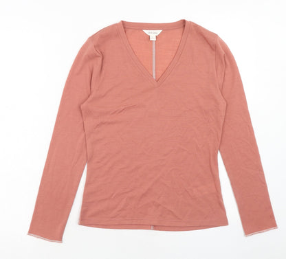 Womens UK Size 6 Per Una Pink Basic T-Shirt