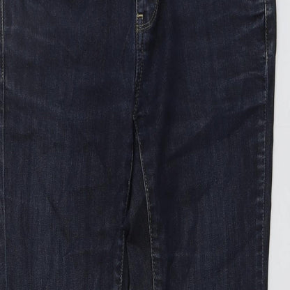 Only Womens Blue Cotton Straight Jeans Size 30 in L29 in Regular Button