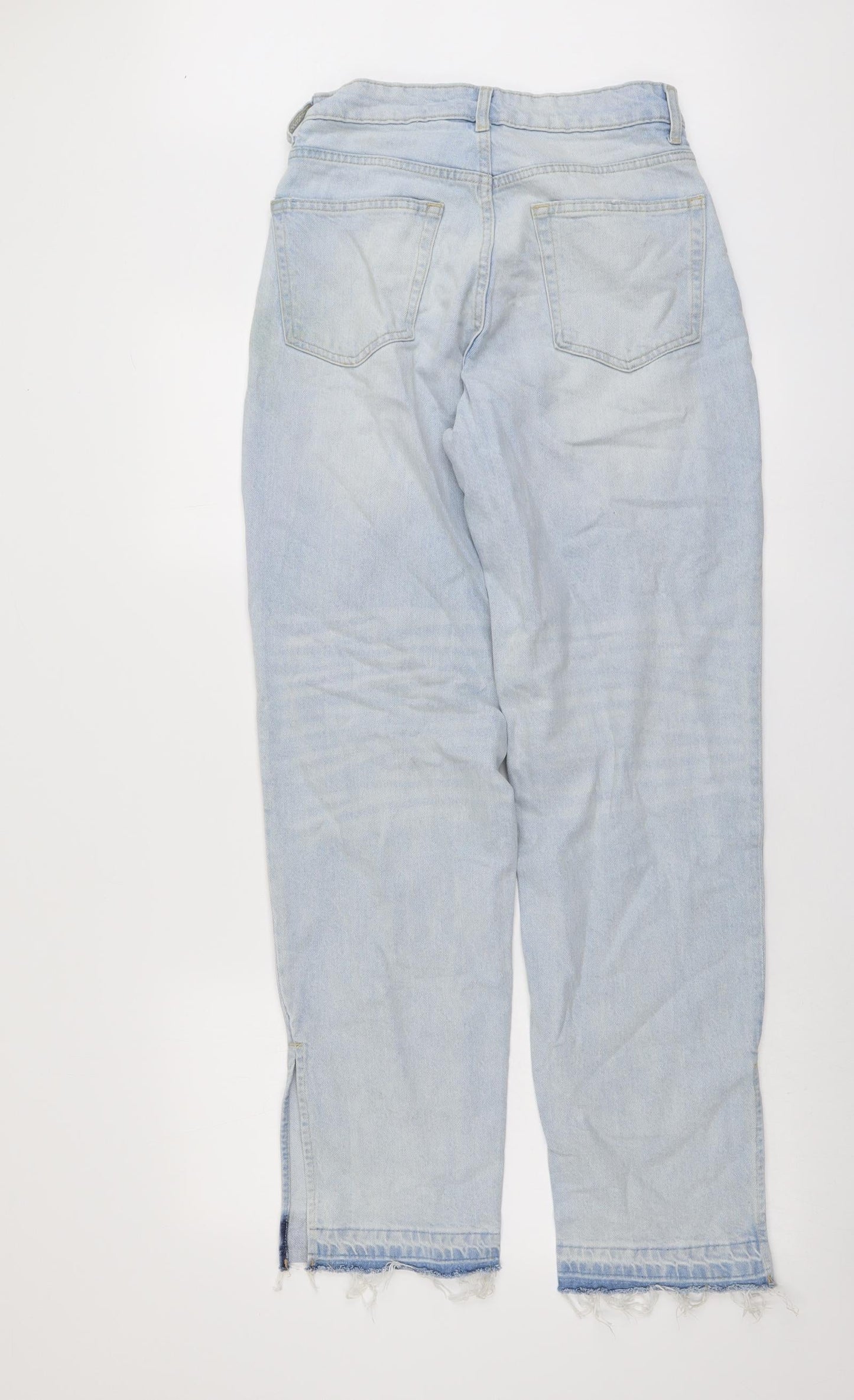 Womens UK Size 8 H&M Regular Fit Mom Blue Jeans