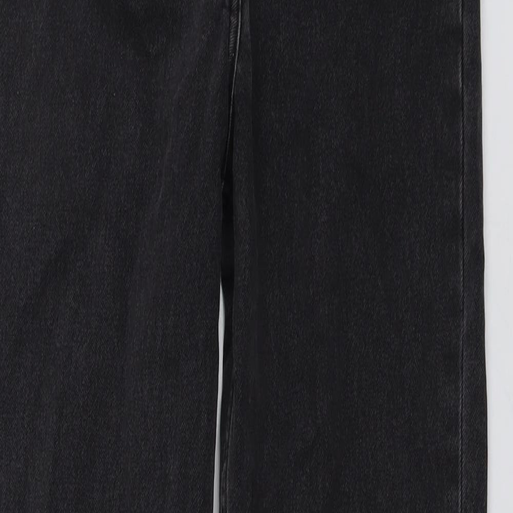 COLLUSION Womens Grey Cotton Mom Jeans Size 26 in L36 in Regular Button