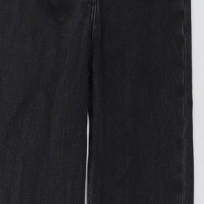 COLLUSION Womens Grey Cotton Mom Jeans Size 26 in L36 in Regular Button