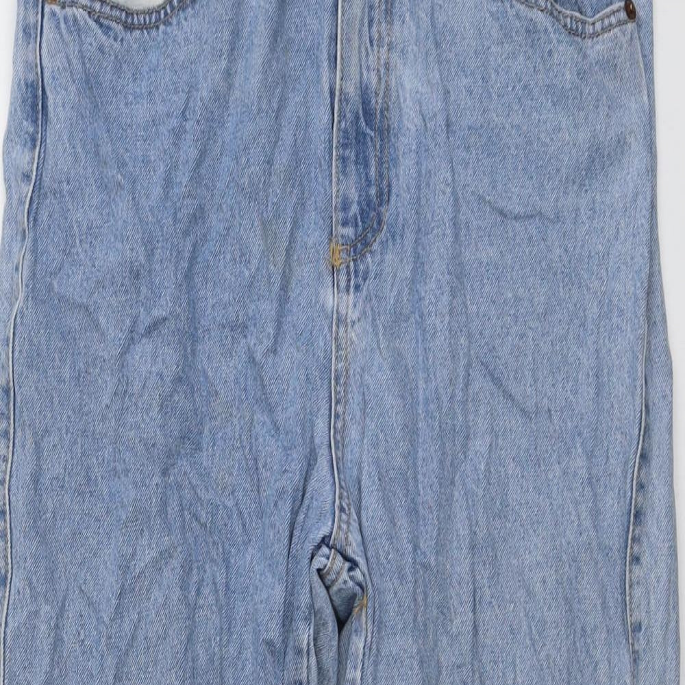 Womens UK Size 14 H&M Regular Fit Straight Blue Jeans