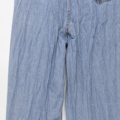 Womens UK Size 14 H&M Regular Fit Straight Blue Jeans