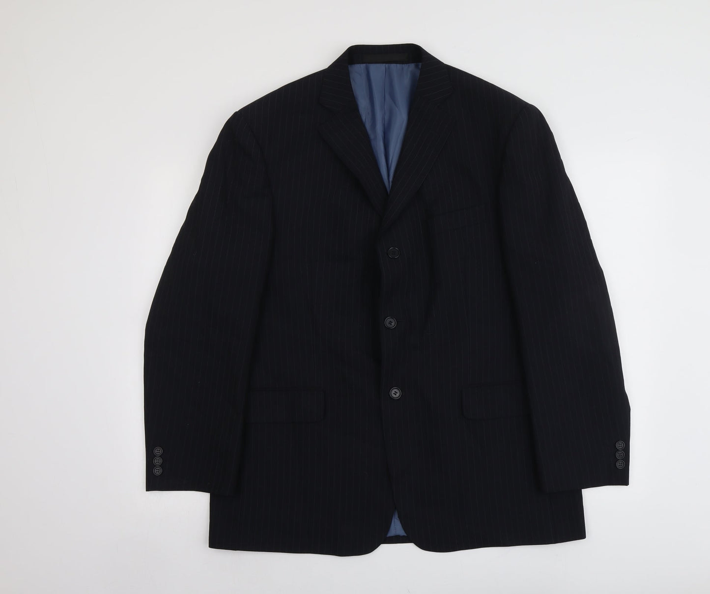 Mens UK Size 42 Marks and Spencer Regular Blue Suit Jacket