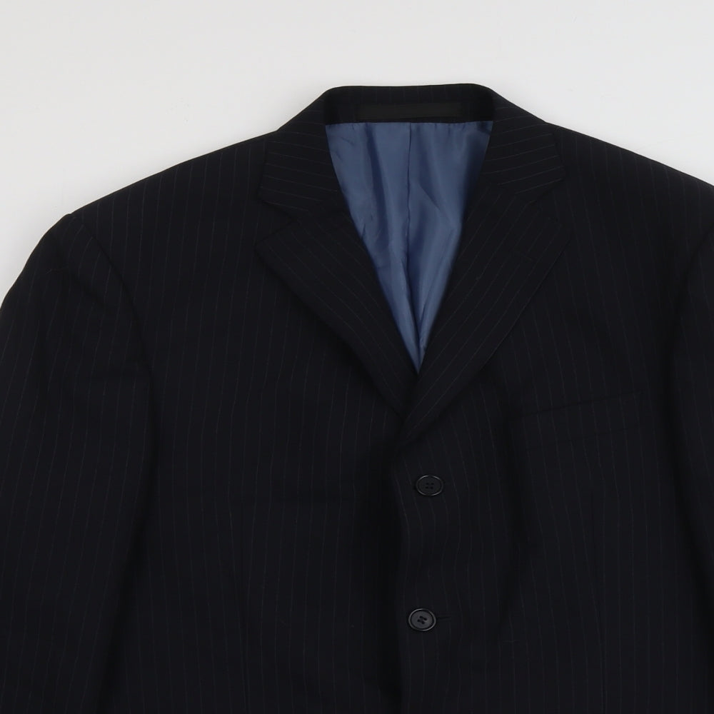 Mens UK Size 42 Marks and Spencer Regular Blue Suit Jacket