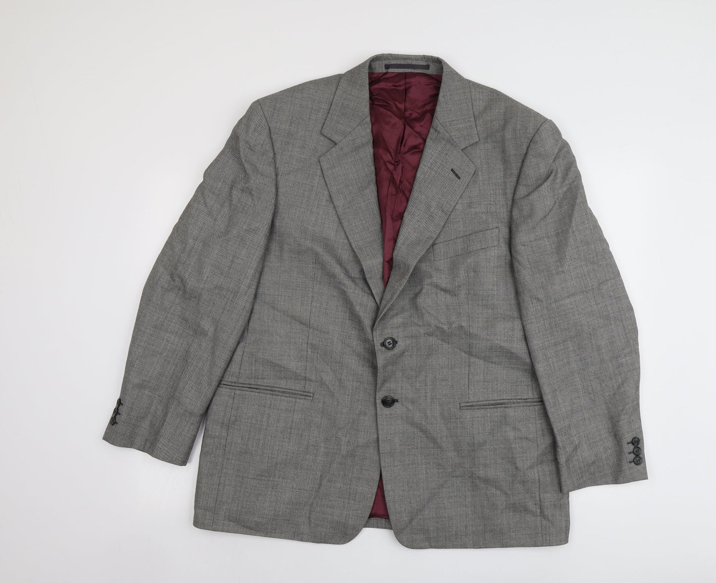 Mens UK Size 44 Brook Taverner Regular Grey Suit Jacket