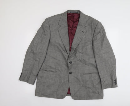 Mens UK Size 44 Brook Taverner Regular Grey Suit Jacket
