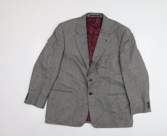 Mens UK Size 44 Brook Taverner Regular Grey Suit Jacket