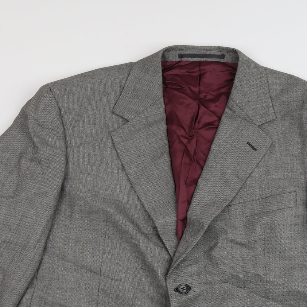 Mens UK Size 44 Brook Taverner Regular Grey Suit Jacket