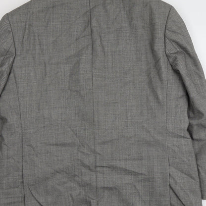 Mens UK Size 44 Brook Taverner Regular Grey Suit Jacket