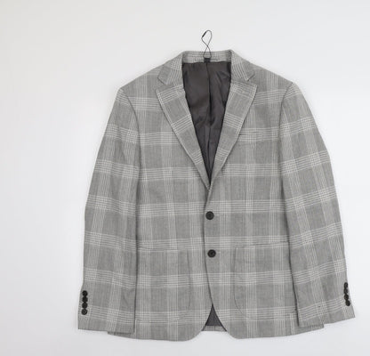Mens UK Size 38 Marks and Spencer Regular Grey Suit Jacket