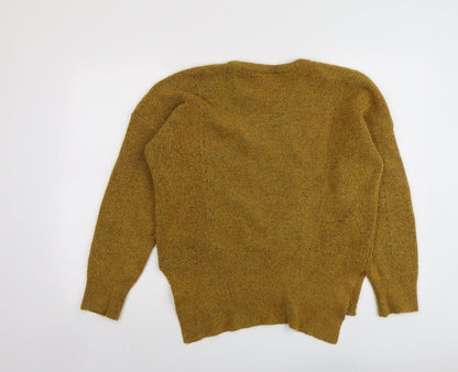 Womens UK Size 10 Topshop Yellow Pullover Jumper