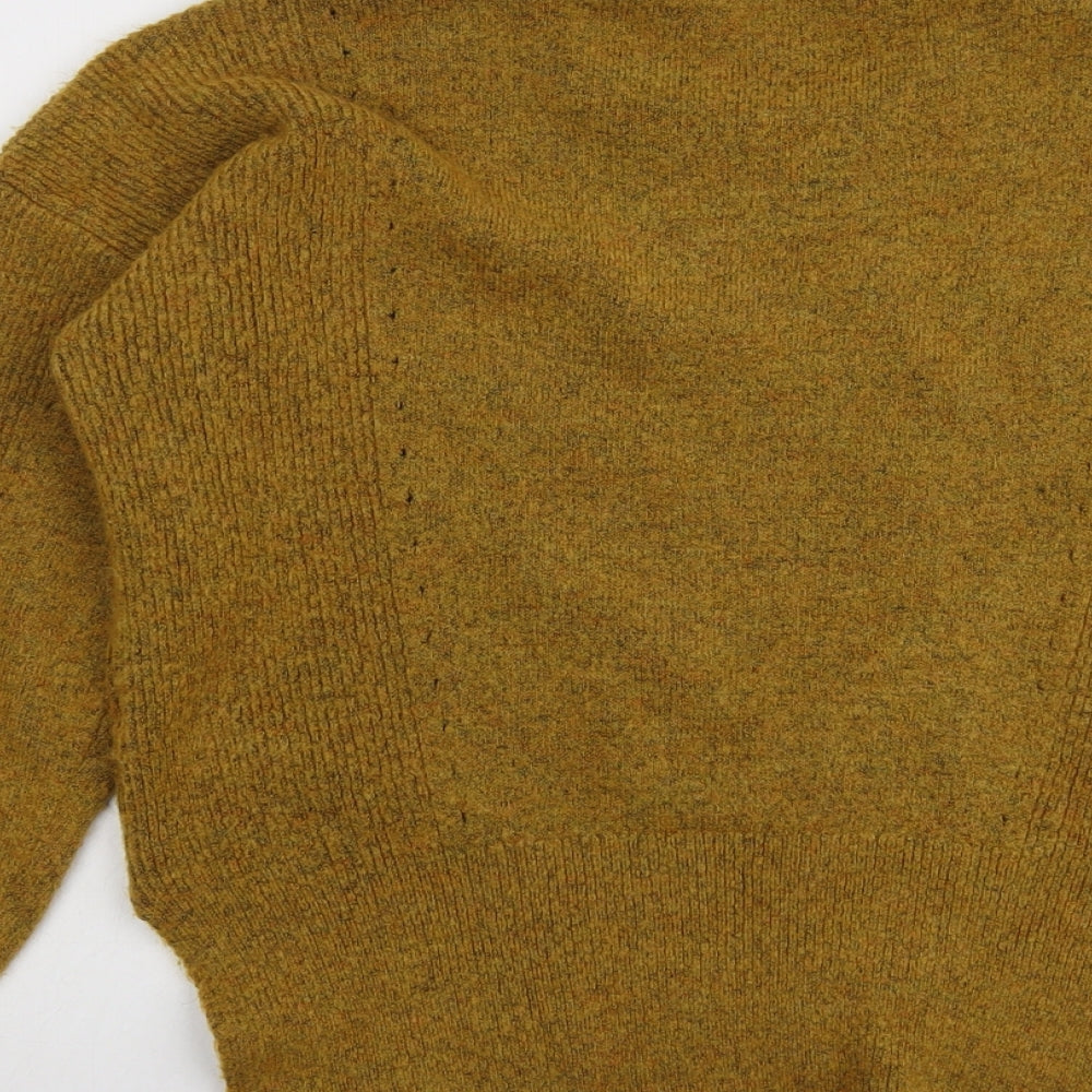 Womens UK Size 10 Topshop Yellow Pullover Jumper