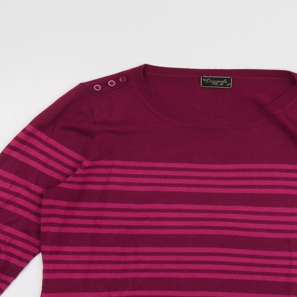 Womens UK Size 18 Originals Red Pullover Jumper
