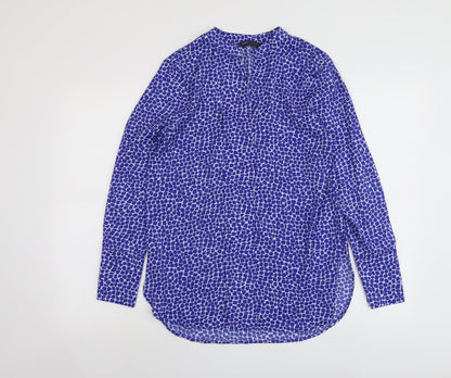 Womens UK Size 6 Marks and Spencer Blue Basic Blouse