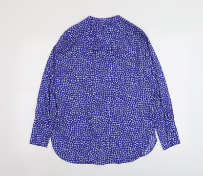 Womens UK Size 6 Marks and Spencer Blue Basic Blouse